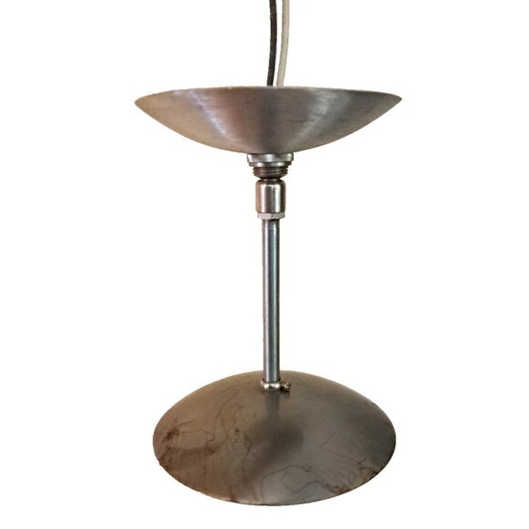 Vintage Chrome Ceiling Light Fixture No Bulb Marco Mid Century Industrial - Picture 1 of 5